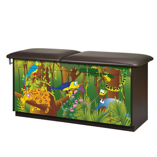 Pediatric Exam Table with Adjustable Backrest Rainforest Follies