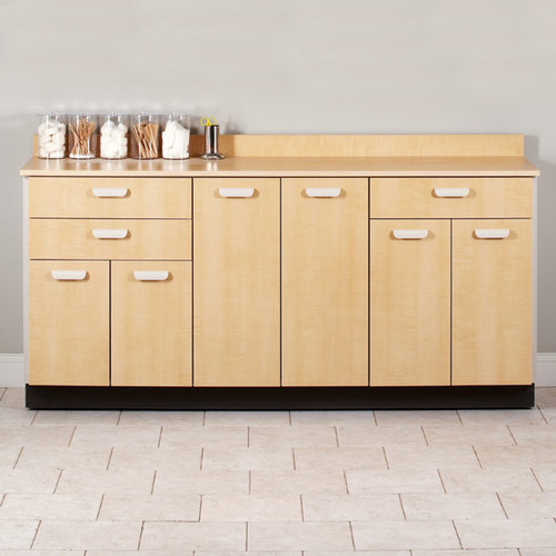 72" Base Cabinet with 6 Doors and 3 Drawers