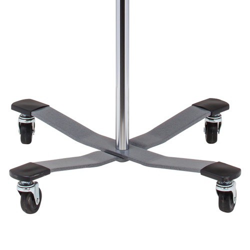 IV Pole 2-Hook 4 Leg Heavy Base