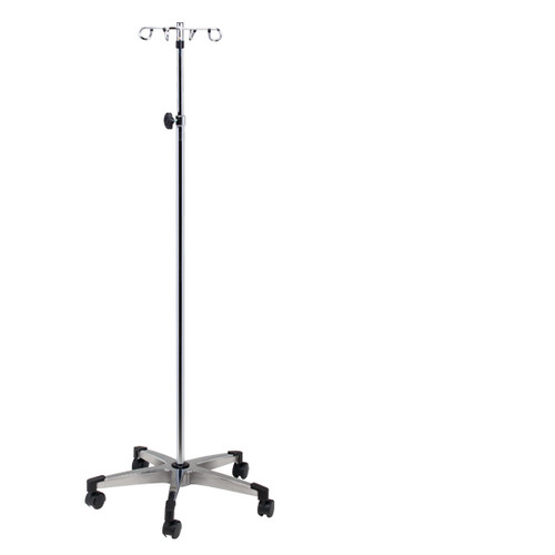 IV Pole 5 Leg Base 4-Hook