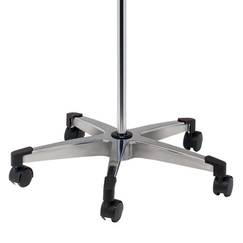 IV Pole 5 Leg Base 4-Hook
