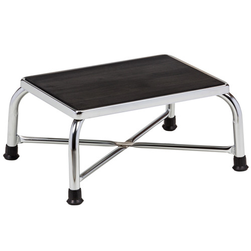 Bariatric Step Stool with Large Top Chrome