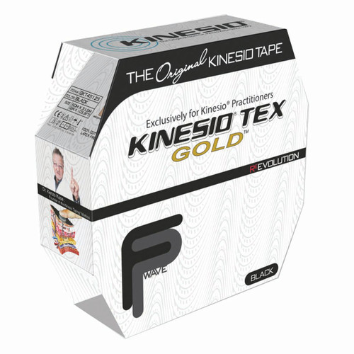 Kinesio Tape Tex Gold FP 2" x 34 Yards Black Bulk