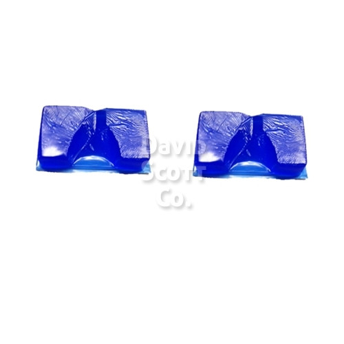 Gel Heel Cups Pair Blue Diamond Gel
