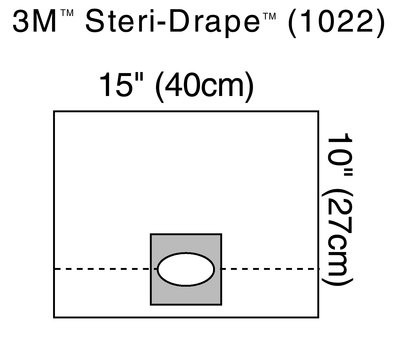3M Steri-Drape Refractive Drape 1022