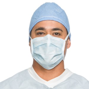 Halyard Health Surgical Mask So Soft Pleat-Style Ties