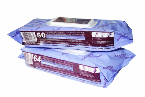 AMD-Ritmed Pre-Moistened Washcloths Wet Wipes