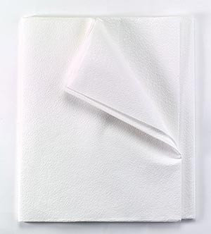 TIDI Equipment Drape Sheets 60"x96" Tissue/Poly with Stronger Poly White