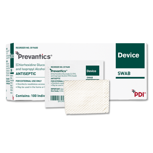 PDI Prevantics Antiseptic Device Swab