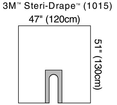 3M Steri-Drape U-Drape 1015 47"x51"