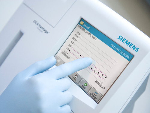 Siemens DCA Vantage Analyzer-Screen