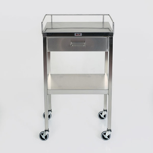 Utility Table with Drawer-Stainless Steel-1