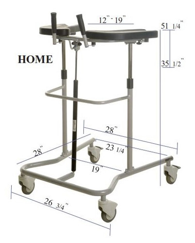 Home Pneumatic Walker-Eva Support Walker