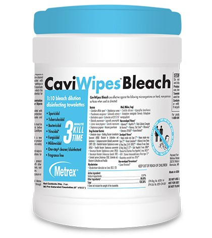 CaviWipes Bleach-Disinfectant Wipes