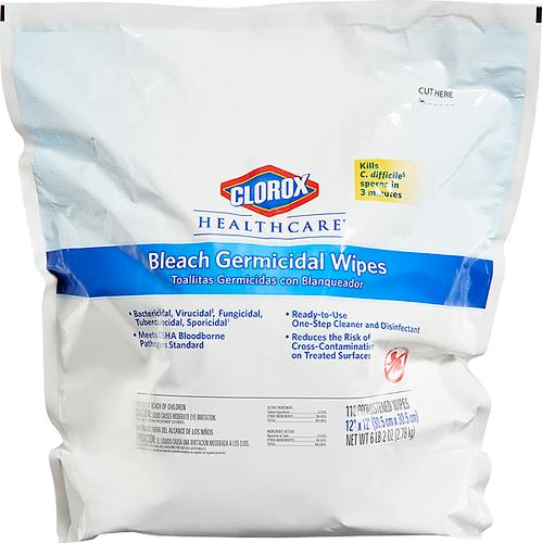 Clorox Healthcare Bleach Germicidal Wipes-Terminal Refill