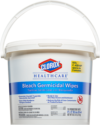 Clorox Healthcare Bleach Germicidal Wipes-Terminal Bucket