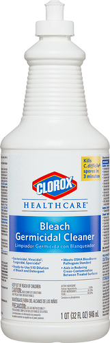 Clorox Healthcare Bleach Germicidal Cleaner-32 oz Pull Top