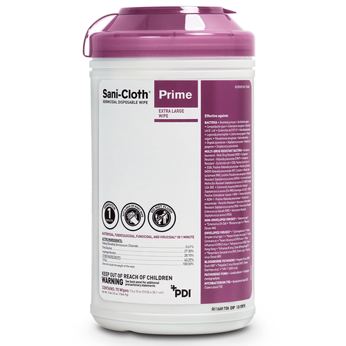 Sani-Cloth Prime Germicidal Disposable Wipes-7x15