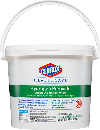Clorox Hydrogen Peroxide Disinfectant Wipes-Tub