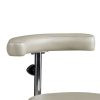 Physician Stool with Foot Ring Adjustment,Aluminum Base
