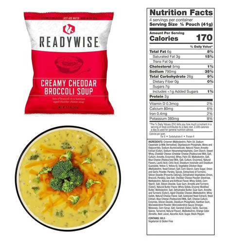 Freeze Dried Emergency Soup Bucket - 48 Servings