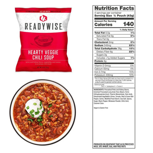 Freeze Dried Emergency Soup Bucket - 48 Servings