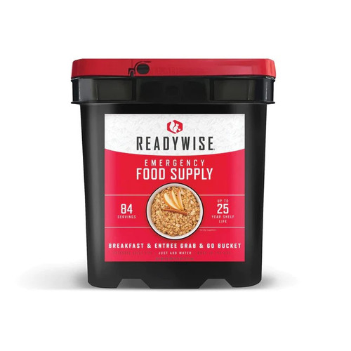 Freeze Dried 84 Serving Breakfast & Entree Grab & Go Bucket