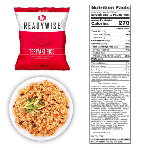 Freeze Dried Emergency Food Supply 120 Serving