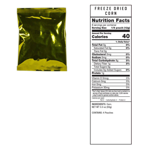 Freeze Dried Vegetable Bucket 120 Serving