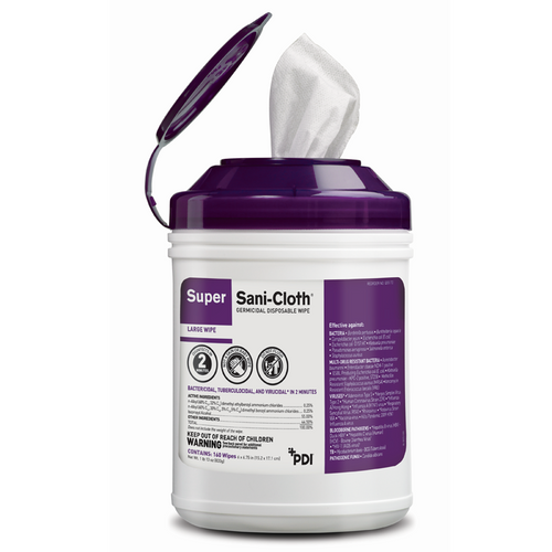 PDI Super Sani-Cloth Surface Disinfectant Germicidal Wipes-Large Can