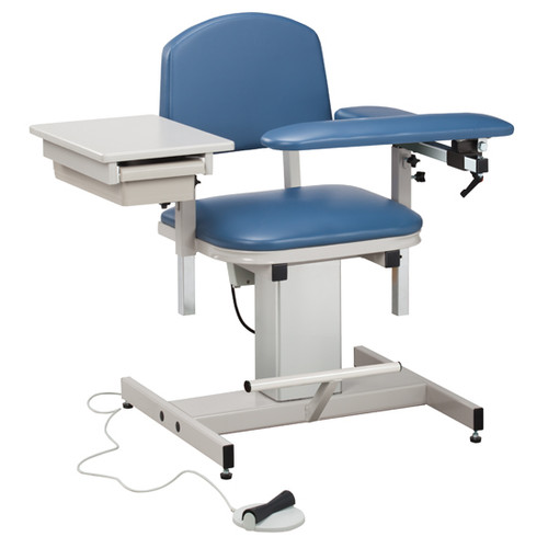 Blood Drawing Chair Padded Arms Drawer Power Series
