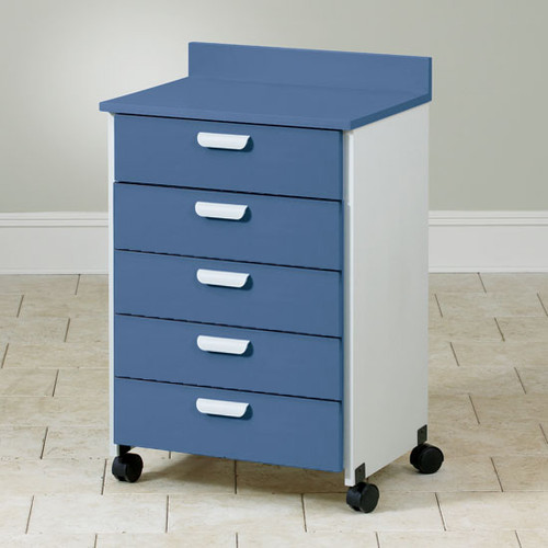 Mobile Treatment Cabinet with 5 Drawers