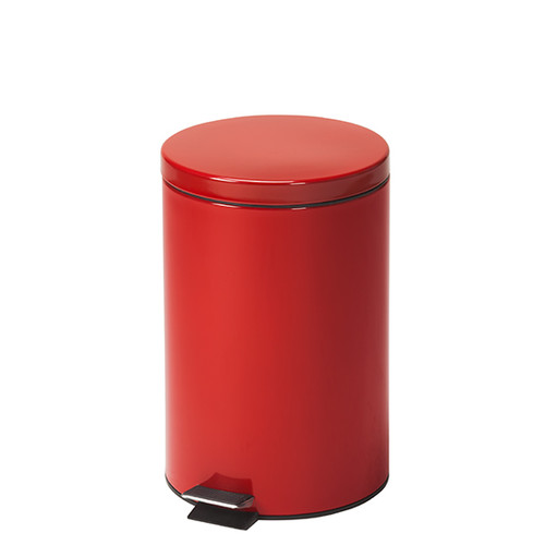 Steel Round Waste Can 20 Quart-5 Gallons Red