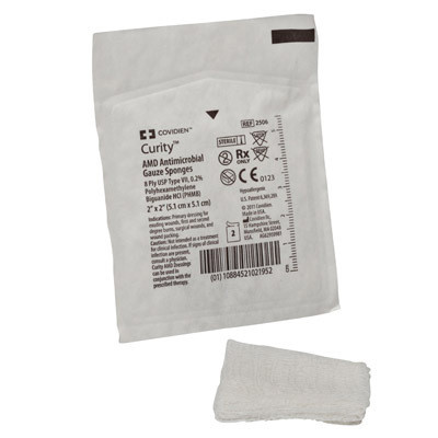 Curity AMD Antimicrobial Gauze Sponges Sterile Type VII