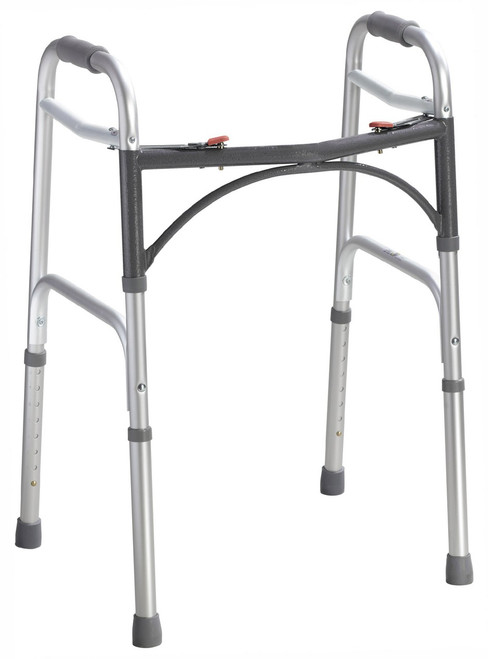 Deluxe Folding Walker with Two Buttons