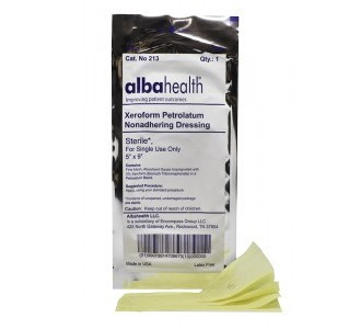 Dukal Alba Xeroform Petrolatum Gauze Wound Dressing