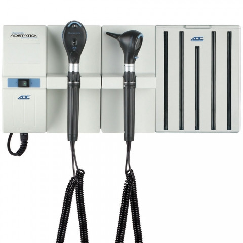 ADC Adstation Wall System LED Otoscope LED Coax Plus Ophthalmoscope