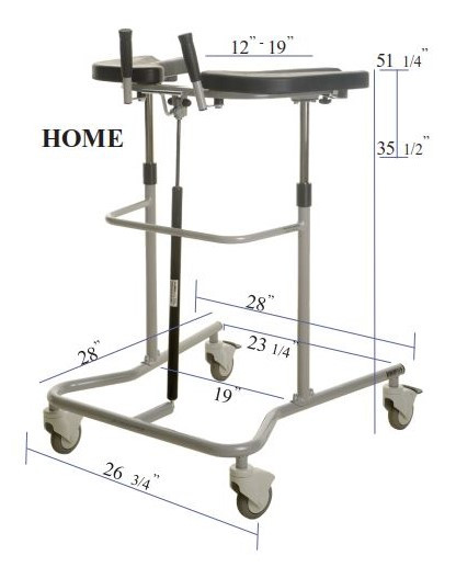 Home Pneumatic Walker-Eva Support Walker