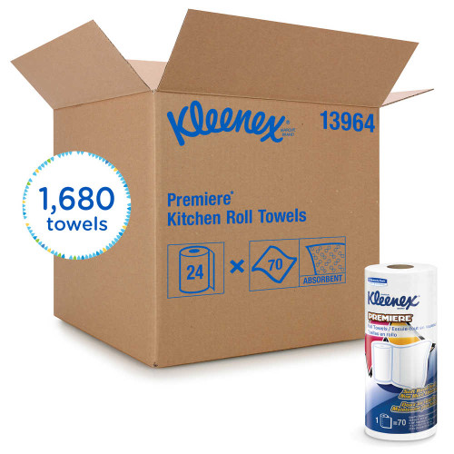 Kleenex Premiere Kitchen Paper Towel Rolls