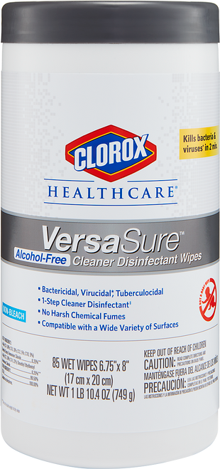 Clorox VersaSure Disinfectant Wipes-6x9