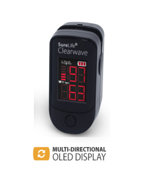 SureLife Pulse Oximeter Clearwave Black