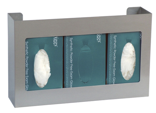 Triple Stainless Steel Glove Box Holder