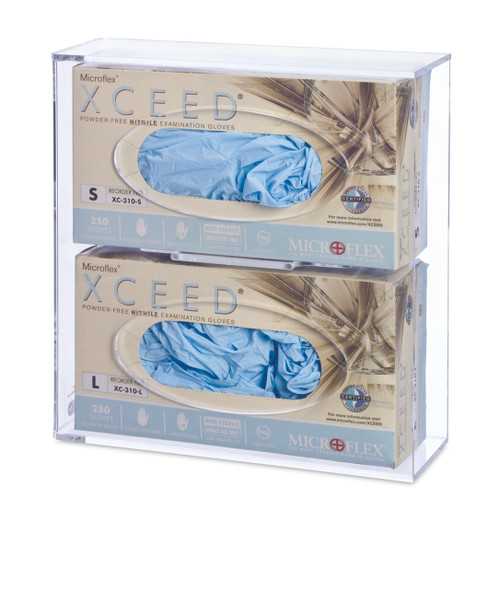 Double Clear Deluxe Acrylic Glovebox Holder