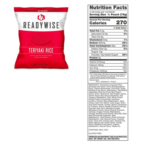 Freeze Dried 84 Serving Gluten Free Grab and Go Bucket