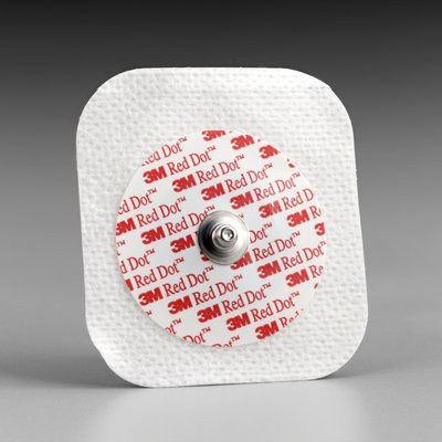 3M Red Dot Diaphoretic Soft Cloth Monitoring Electrode 2231