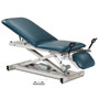Open Base Power Table Adjustable Backrest Footrest Stirrups