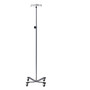IV Pole 4-Hook 4 Leg Heavy Base