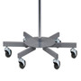 IV Pole 6 Leg Heavy Base 4-Hook