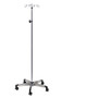 IV Pole 5 Leg Base 4-Hook