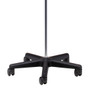 IV Pole 5 Leg Nylon Base 4-Hook Economy